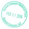 NP Stamp Grand Canyon 2016