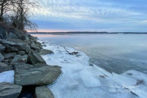 Mt Vernon Trail icy Potomac