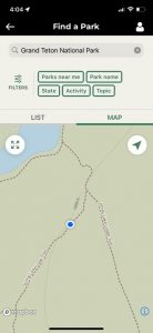 NPS App - Moving Map